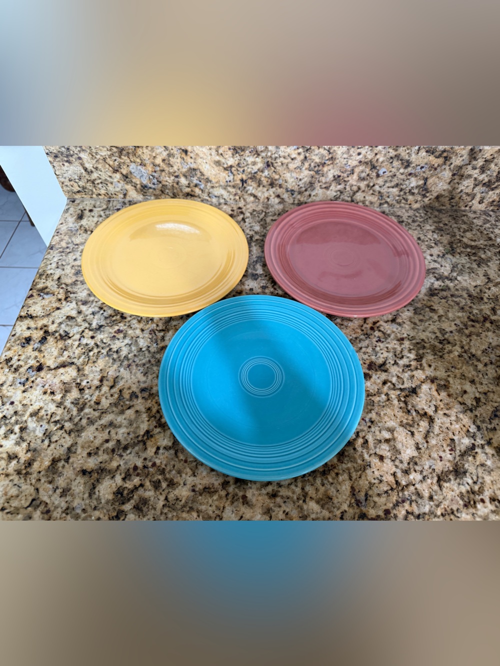Fiesta fiestaware plates - set of 3